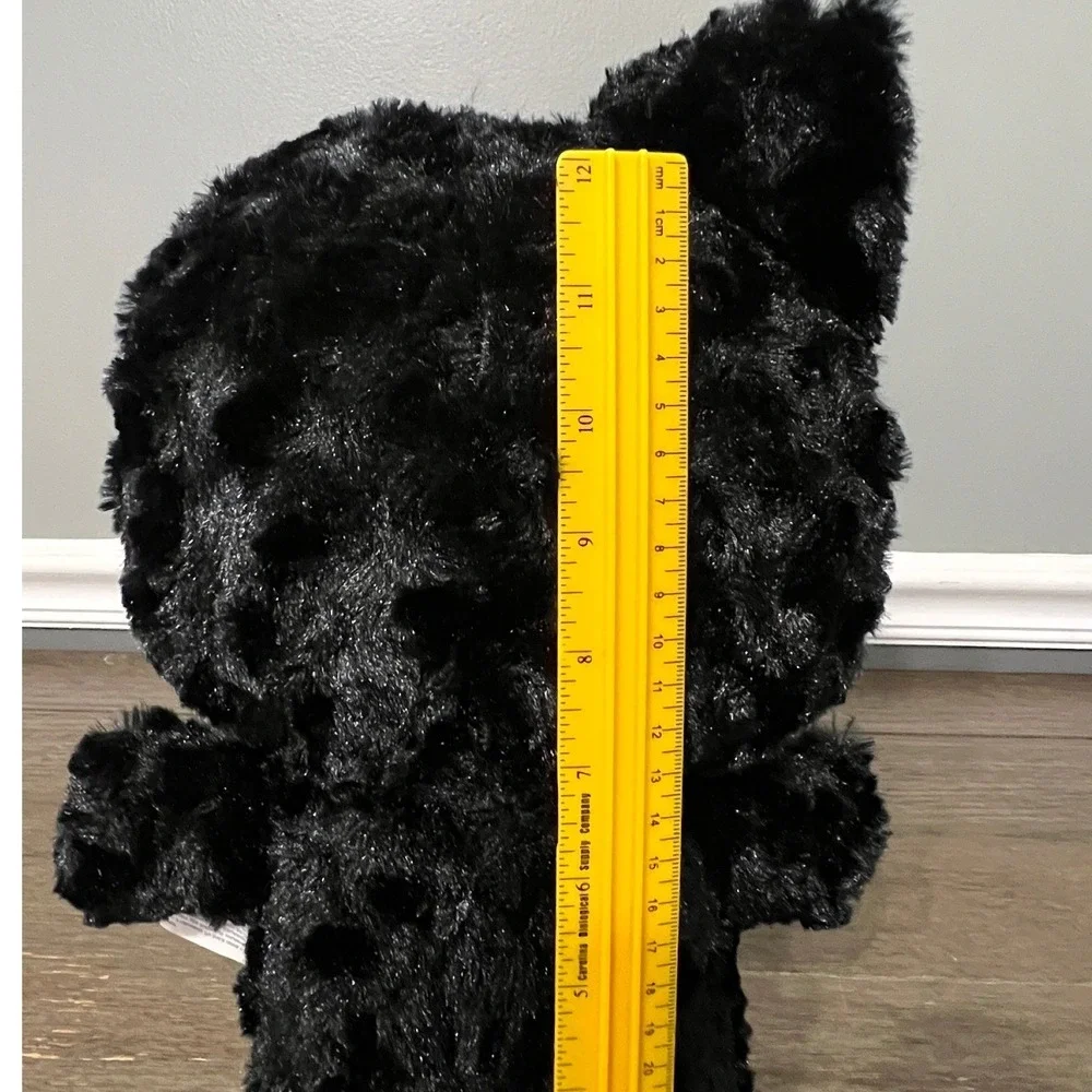 Halloween Hello Kitty Plush Gemmy Black Orange Sparkling 11